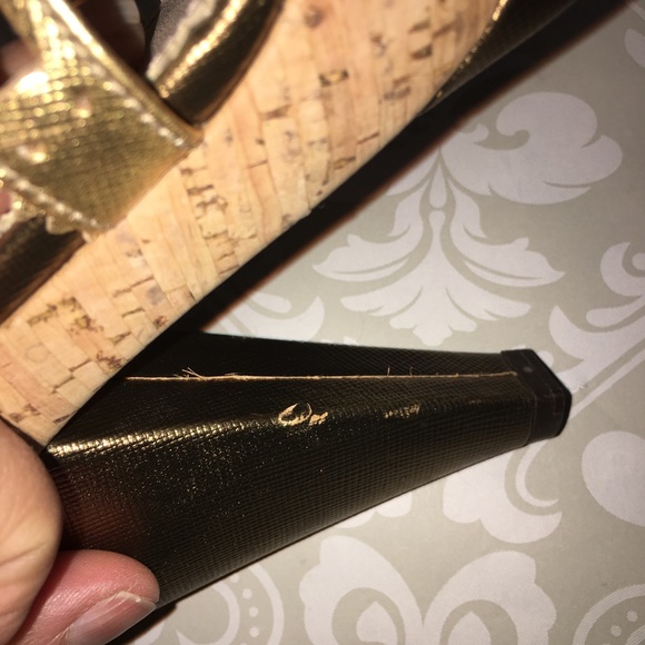 PRADA βοΈ Bronzo Calzatura Platform Heels, Size 38 - Picture 5 of 8